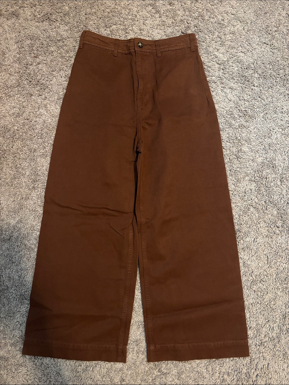 We The Free High-Rise Wide-Leg Pants — Chocolate Brown